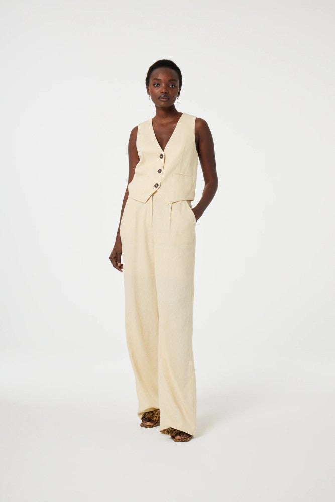 Nura Pleated Trousers Off White Nura Pleated Trousers Off White