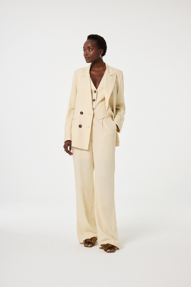 Nura Pleated Trousers Off White Nura Pleated Trousers Off White