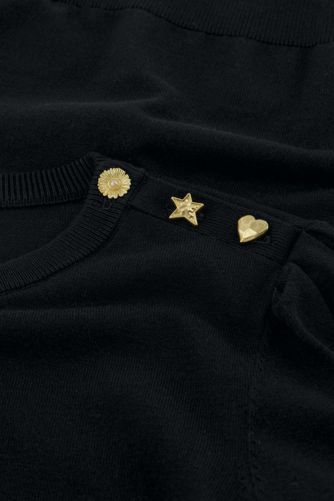 NOOS Molly Short Sleeve Pullover Zwart 1 NOOS Molly Short Sleeve Pullover Zwart 1