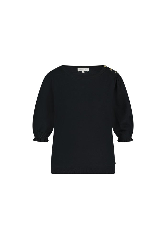 NOOS Molly Short Sleeve Pullover Zwart 1 NOOS Molly Short Sleeve Pullover Zwart 1