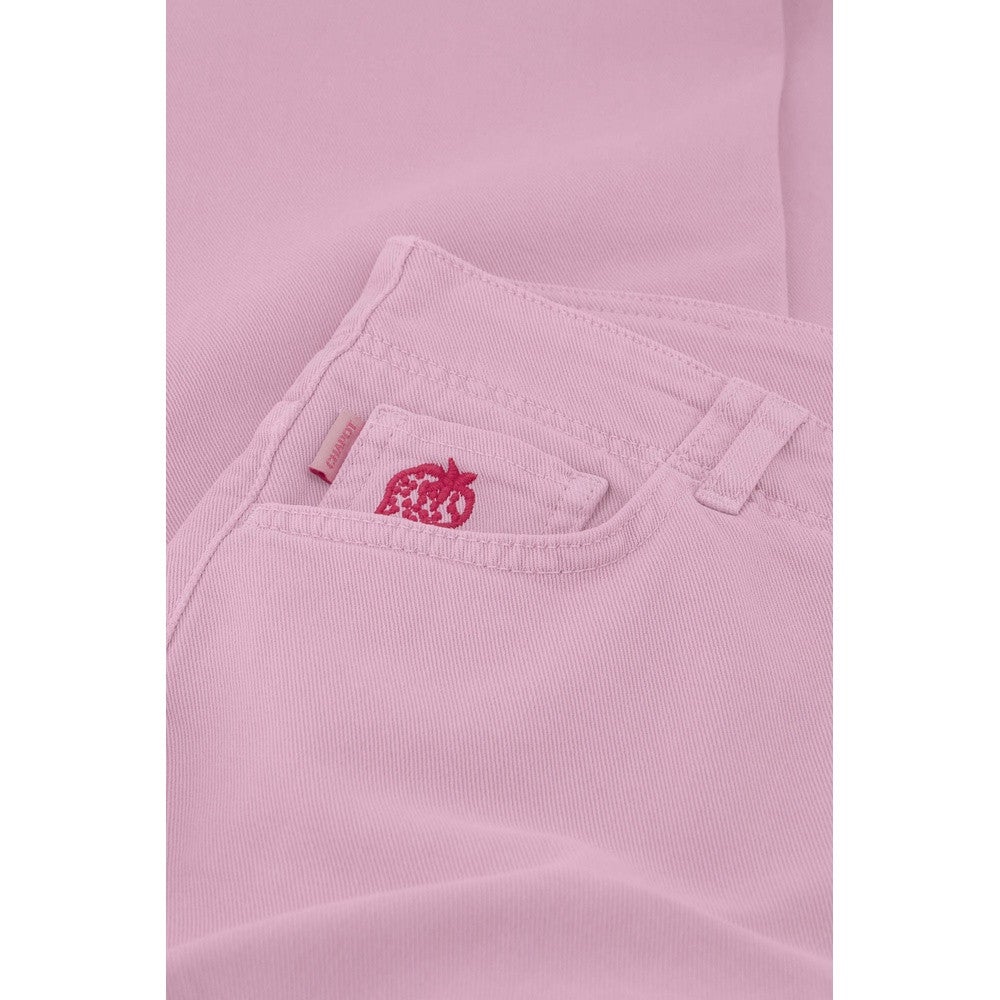 Hayley Wide Leg Cropped Jeans Licht Roze KL Hayley Wide Leg Cropped Jeans Licht Roze KL