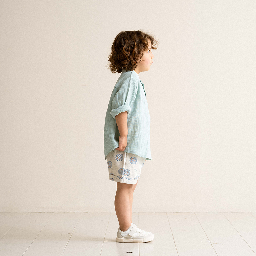 Bermuda Smileys AOP Blauw Bermuda Smileys AOP Blauw