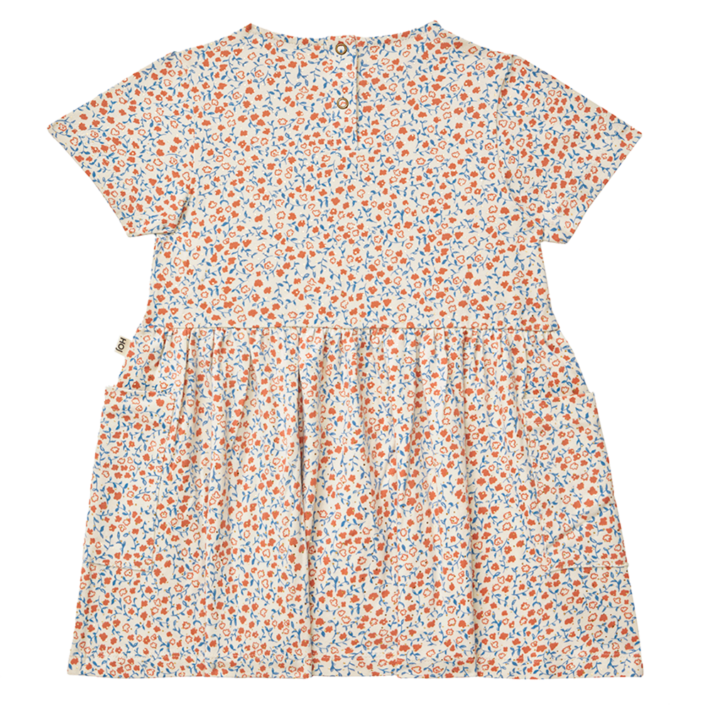 Relaxed Pocket Dress Floral AOP Peach Shortsleeve Multi Relaxed Pocket Dress Floral AOP Peach Shortsleeve Multi