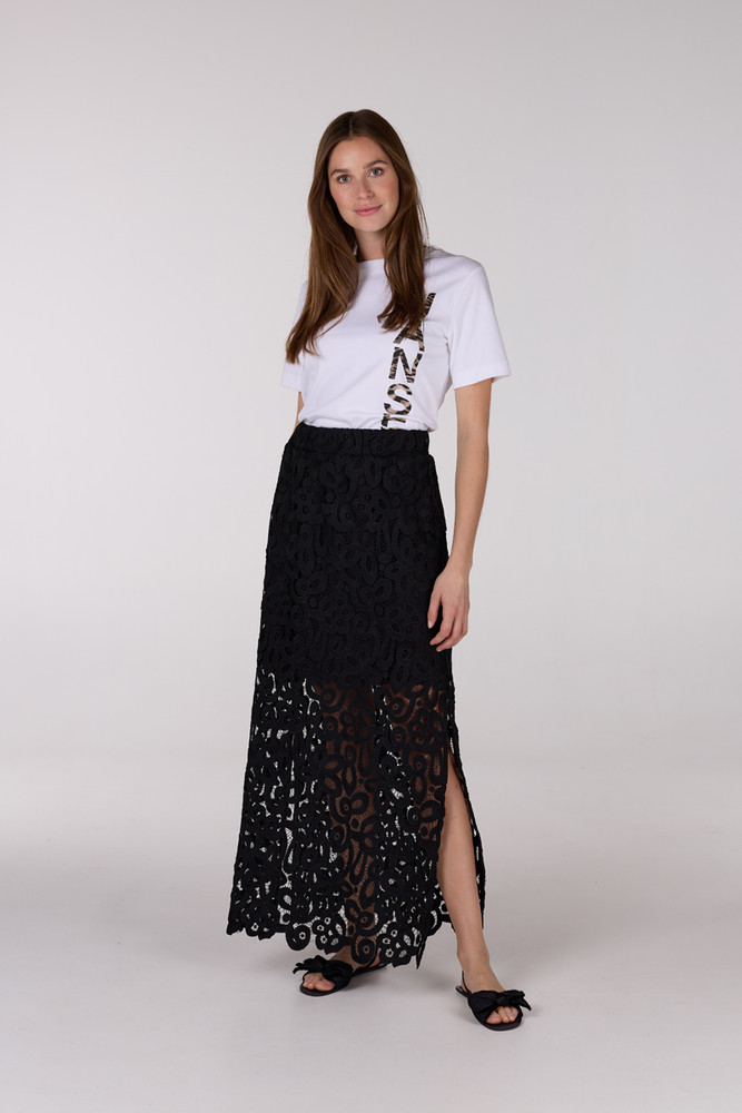 LUCY ROK L 685 long slits Zwart 1 LUCY ROK L 685 long slits Zwart 1