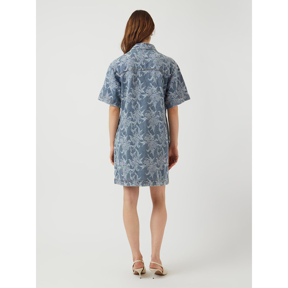 YASFLAMERA SS DENIM SHIRT DRESS S. Blauw YASFLAMERA SS DENIM SHIRT DRESS S. Blauw