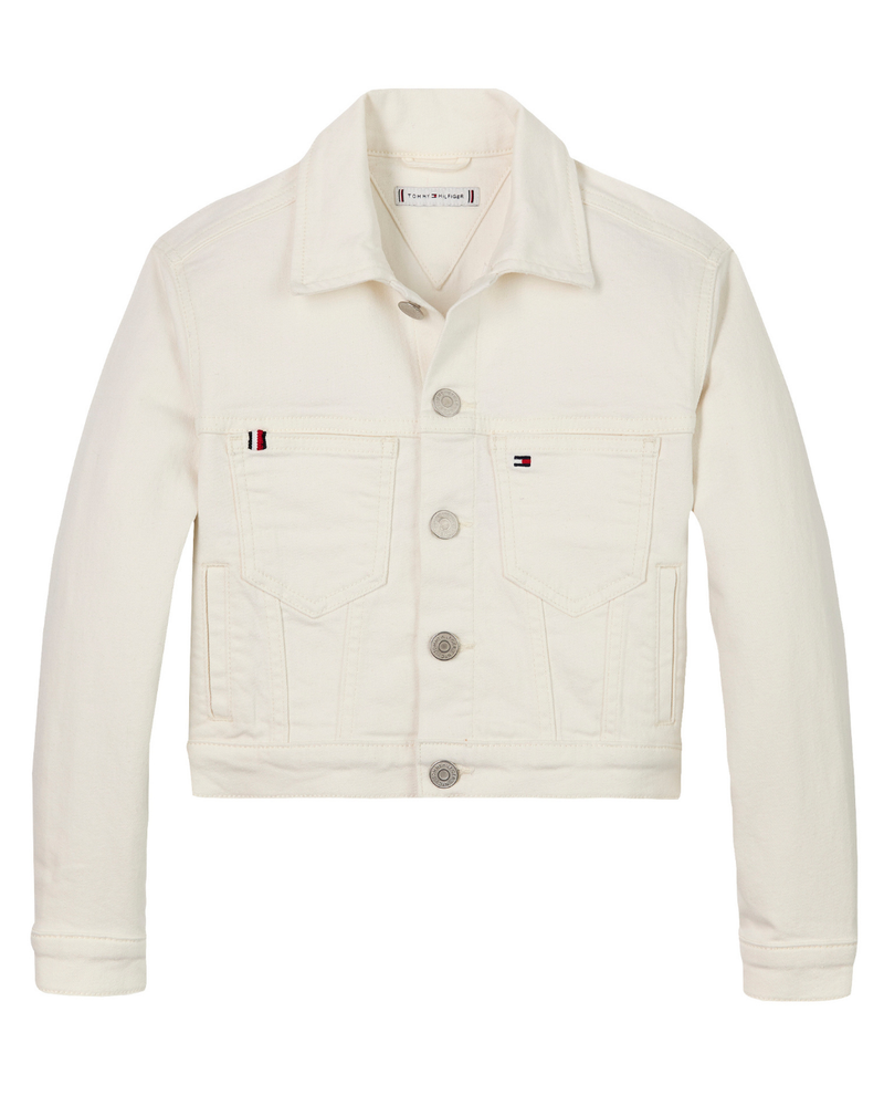 DENIM TRUCKER WHITE JACKET Wit 1 DENIM TRUCKER WHITE JACKET Wit 1