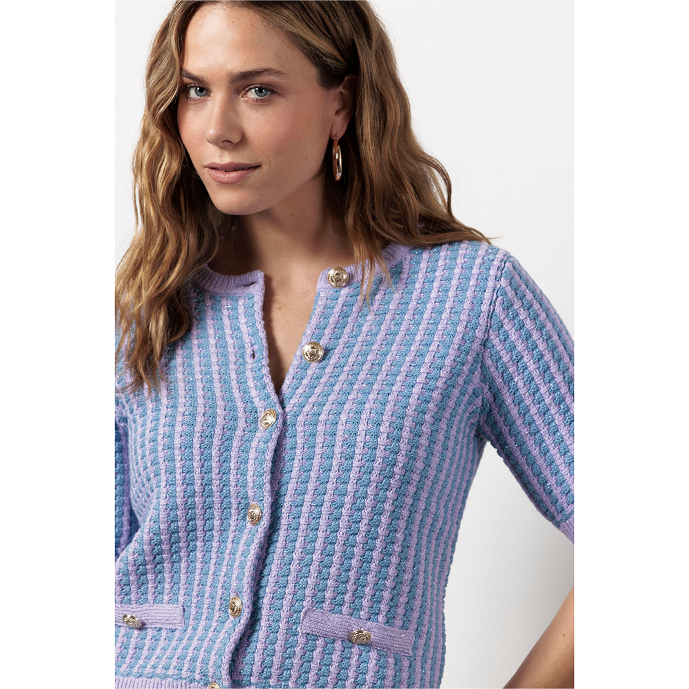 Chance cardigan Paars Chance cardigan Paars