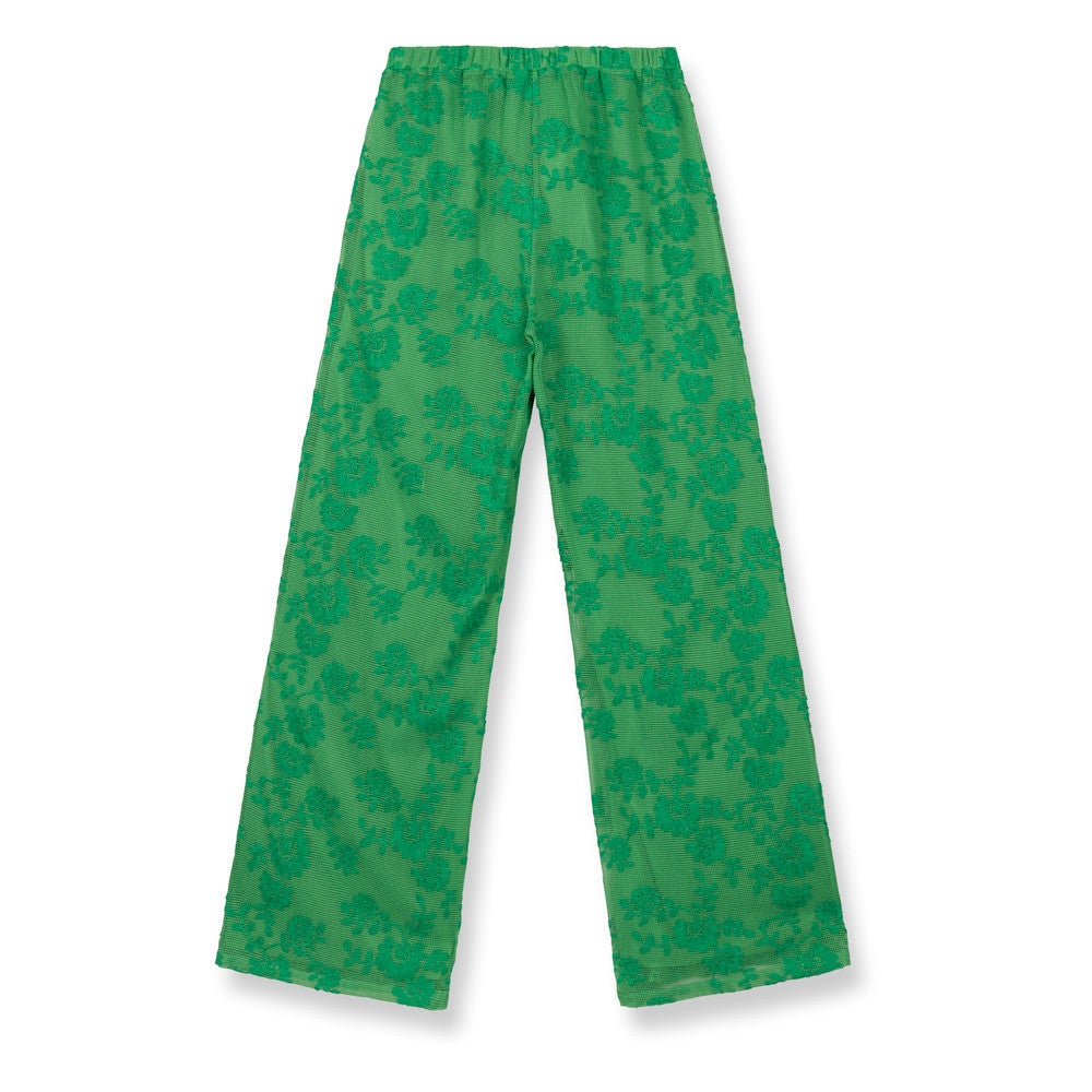 Ladies Knitted Wide Leg Pants Mara Groen Ladies Knitted Wide Leg Pants Mara Groen