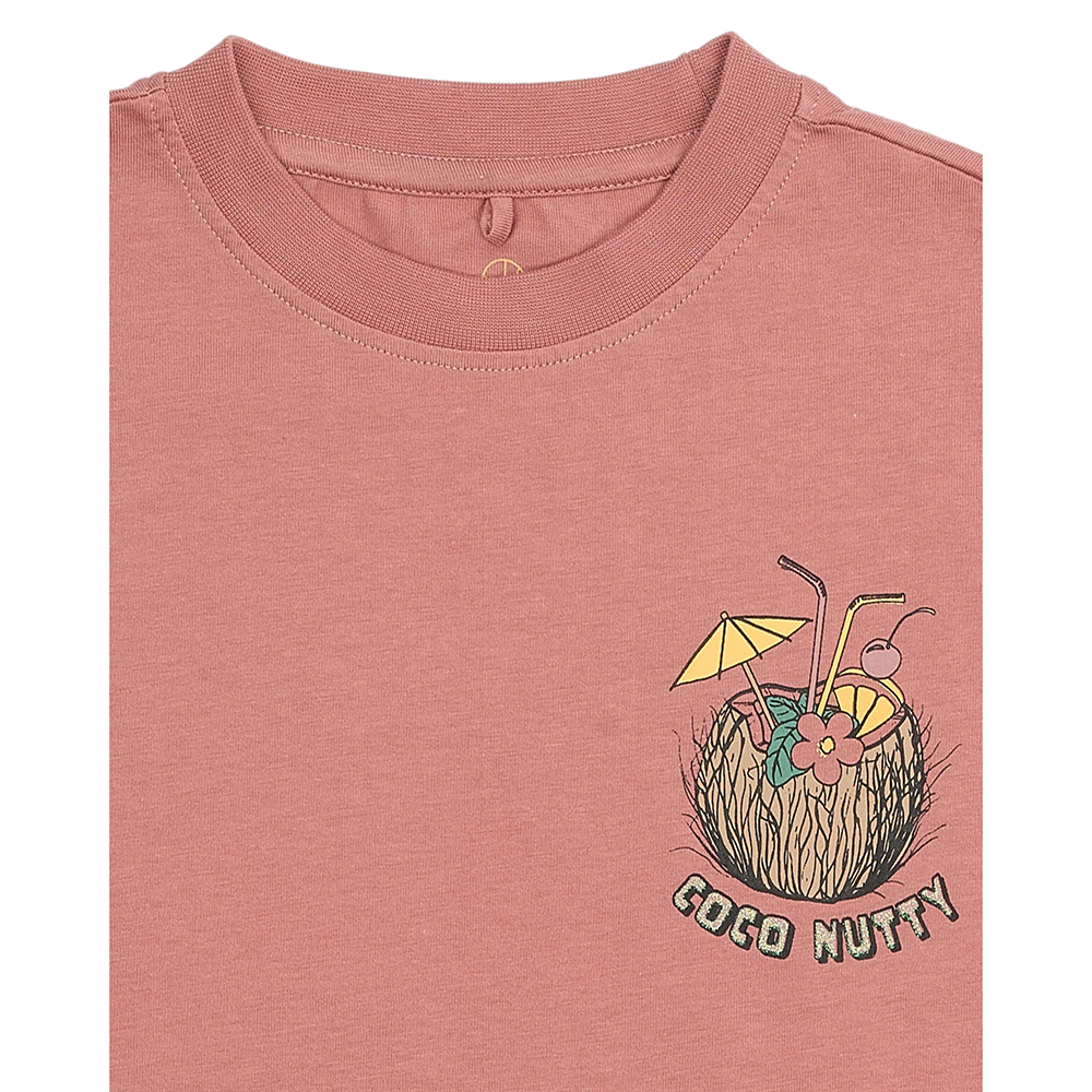 Oleen OS S_S Tee Tropical Roze Oleen OS S_S Tee Tropical Roze