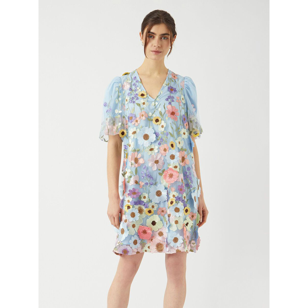 YASFLOWERING SS DRESS NEW - SHOW Blauw YASFLOWERING SS DRESS NEW - SHOW Blauw