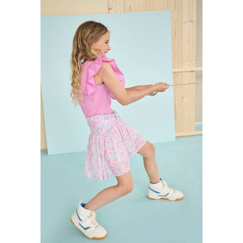 Naret Skirt with bow detail Dots Multi Naret Skirt with bow detail Dots Multi