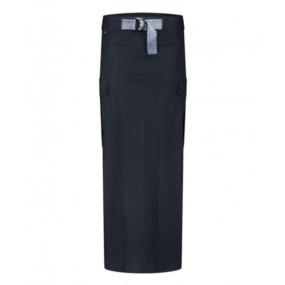 Cargo Skirt Navy Denim Donker Blauw Cargo Skirt Navy Denim Donker Blauw