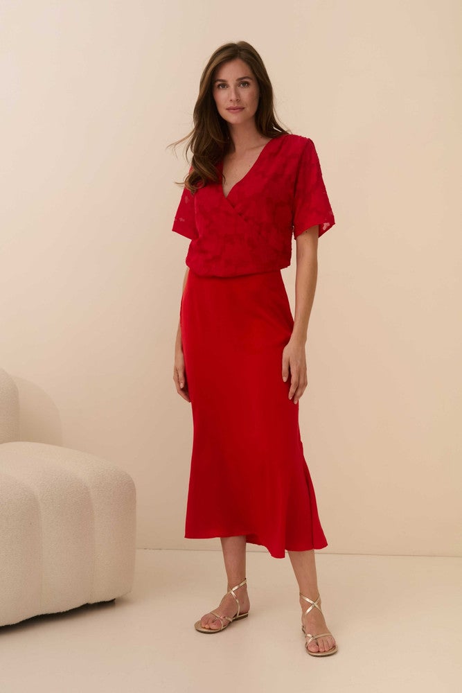 Blouse Valentina Rood Blouse Valentina Rood