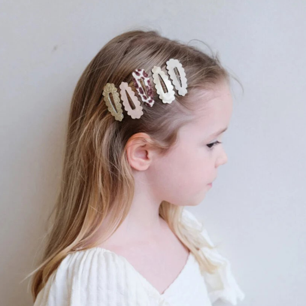 Leopard Scalloped Mini Clic Clacs Multi Leopard Scalloped Mini Clic Clacs Multi