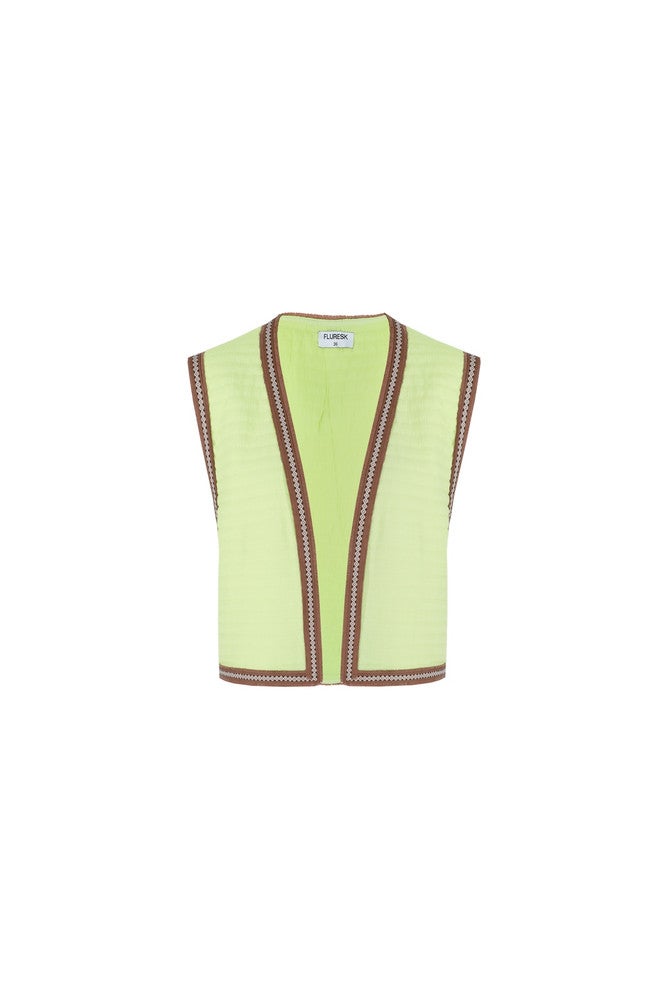 Danica Gilet Groen Danica Gilet Groen