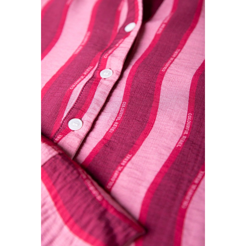 Tia Striped Kimono Sleeve Blouse Roze Tia Striped Kimono Sleeve Blouse Roze