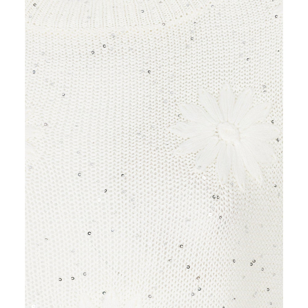 Sweater embroidery flowers Off White Sweater embroidery flowers Off White