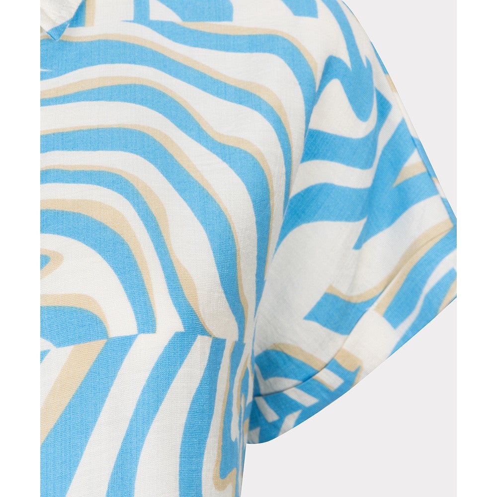 Blouse Electric Zebra Blauw Blouse Electric Zebra Blauw