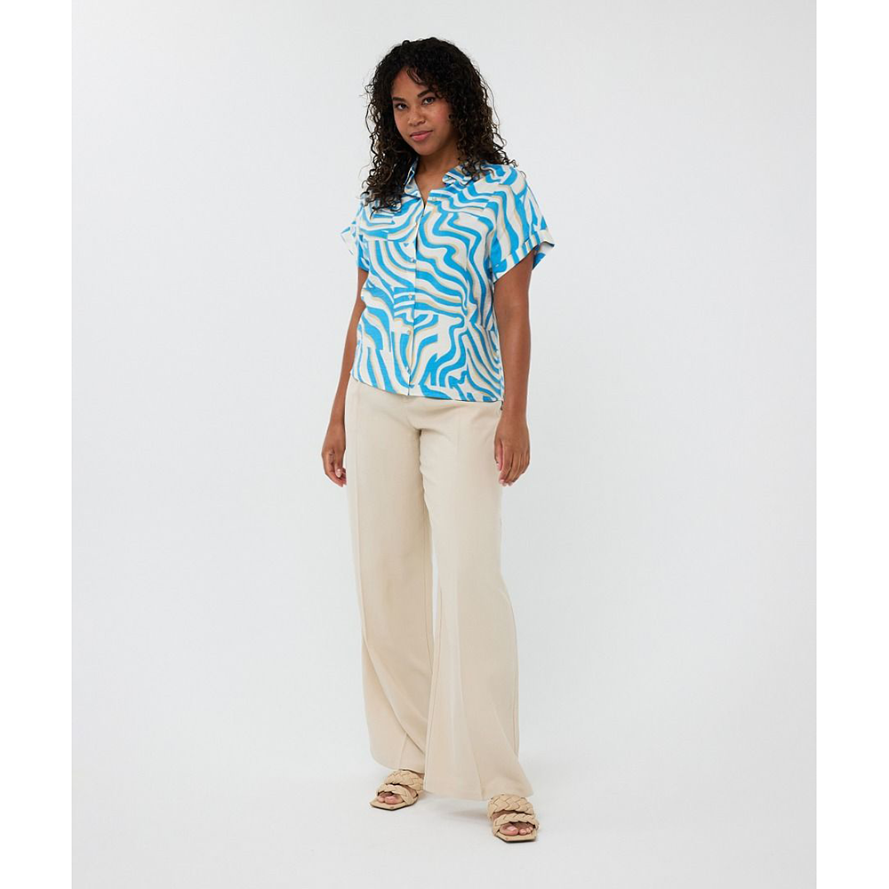 Blouse Electric Zebra Blauw Blouse Electric Zebra Blauw