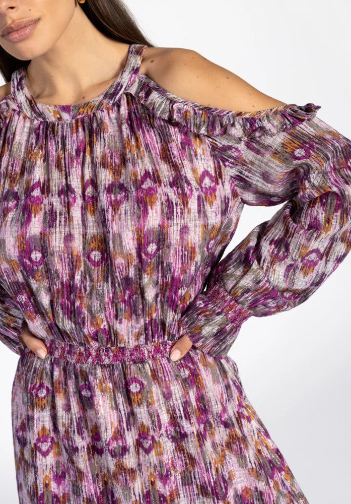 NALEDI IKAT CO 588 dress Paars NALEDI IKAT CO 588 dress Paars