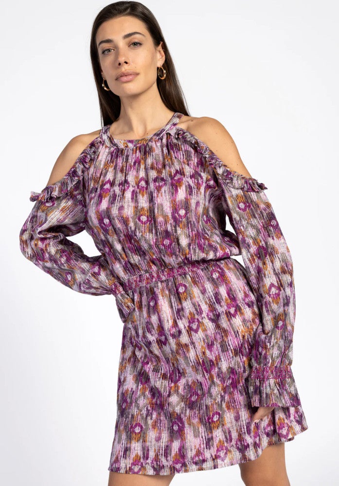 NALEDI IKAT CO 588 dress Paars NALEDI IKAT CO 588 dress Paars