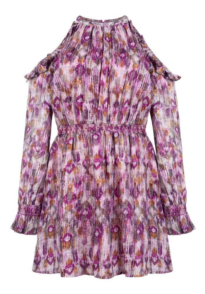 NALEDI IKAT CO 588 dress Paars NALEDI IKAT CO 588 dress Paars