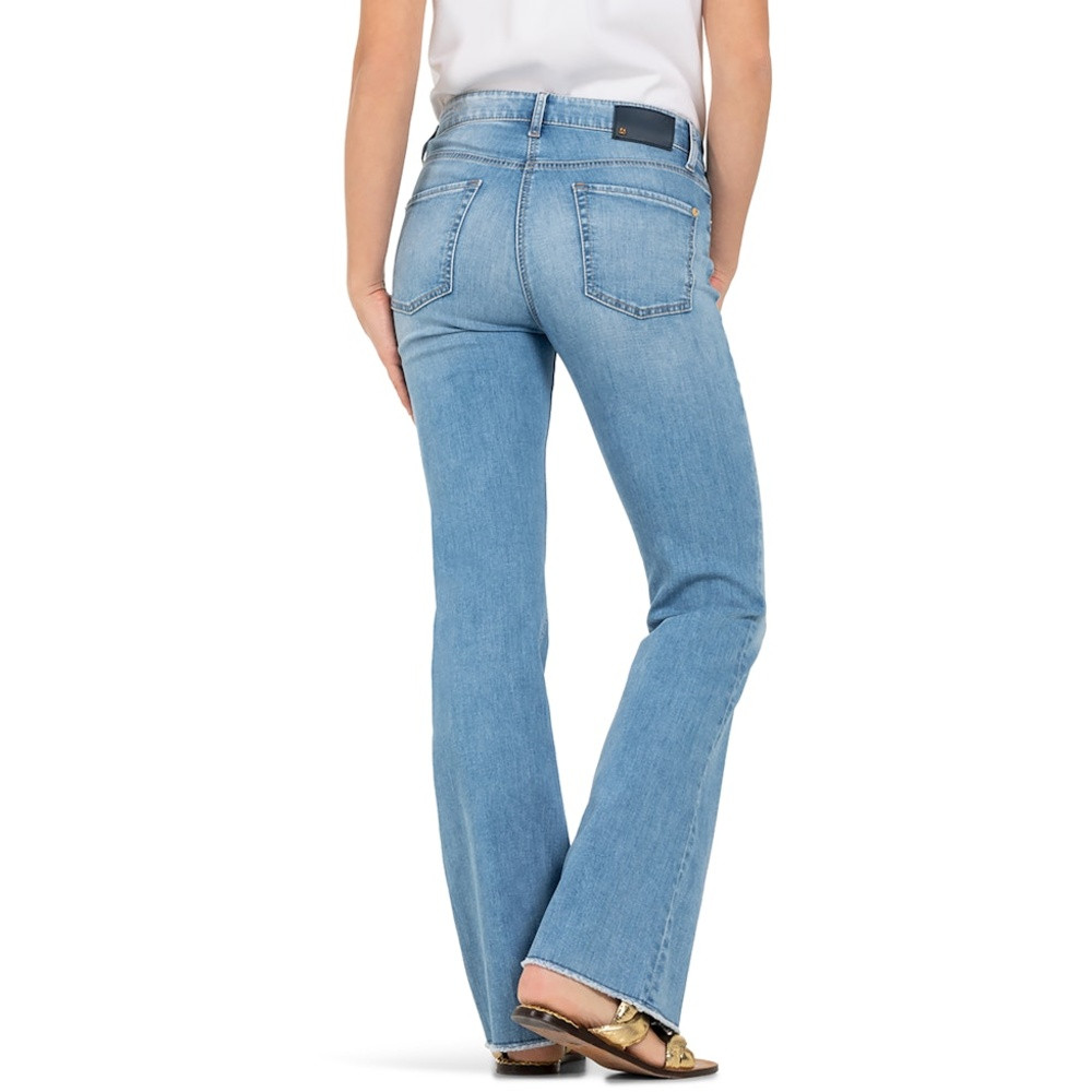 Paris Flared Jeans Stretch Blauw Paris Flared Jeans Stretch Blauw