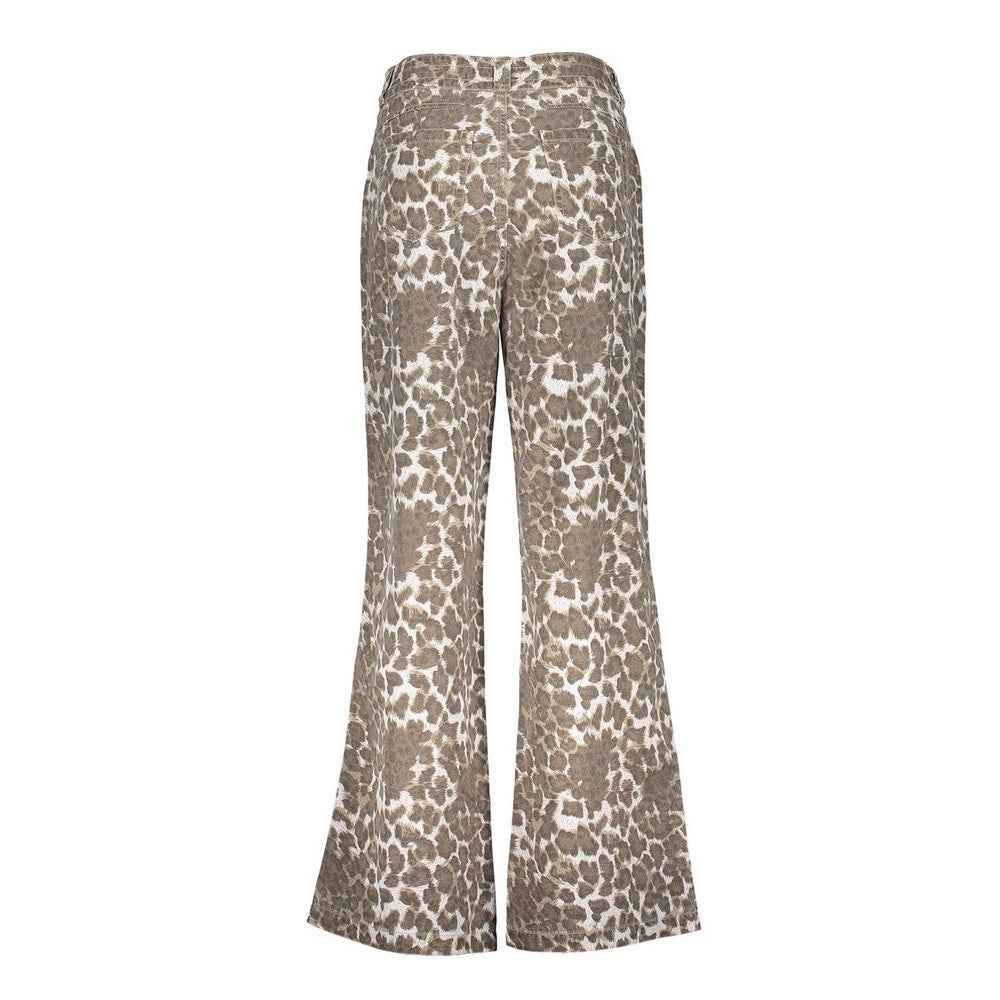Jeans wide leopard Bruin 1 Jeans wide leopard Bruin 1