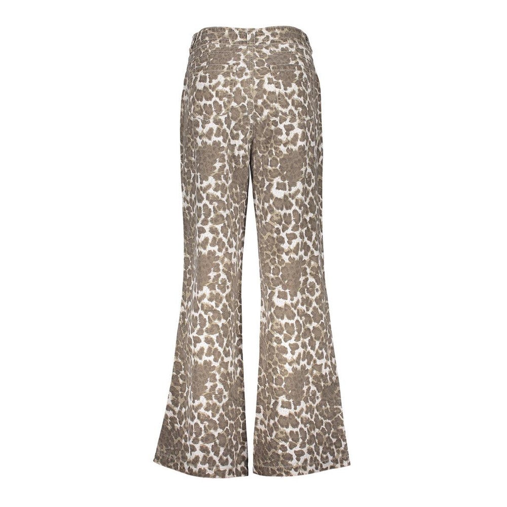 Jeans wide leopard Bruin 1 Jeans wide leopard Bruin 1