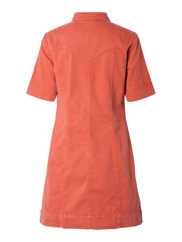 YASVIOLETTA 2/4 DENIM DRESS S. Oranje YASVIOLETTA 2/4 DENIM DRESS S. Oranje