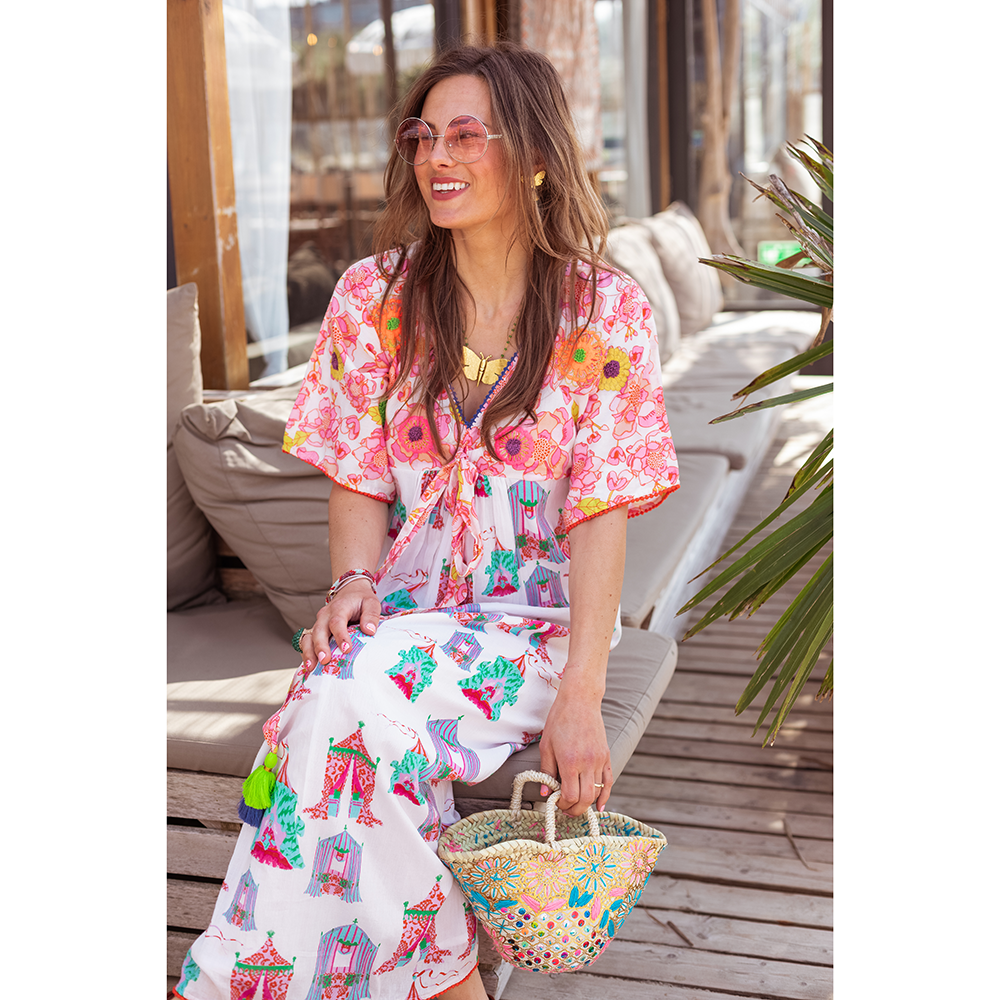 Mix Long Dress Print Mix Long Dress Print