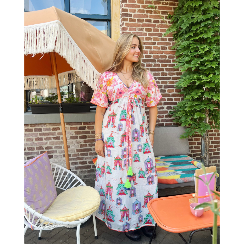 Mix Long Dress Print Mix Long Dress Print