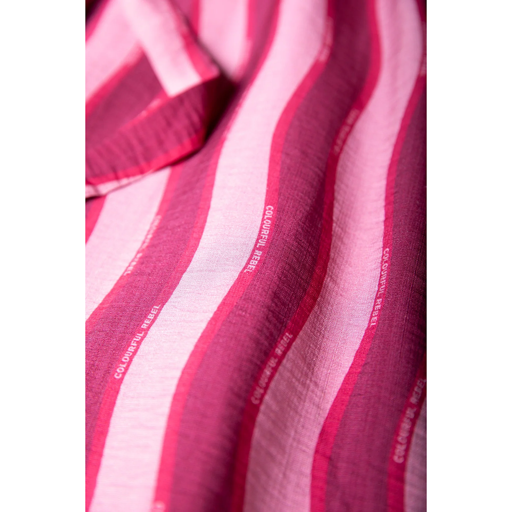Ava Striped Real Wrap Maxi Dress SS Roze Ava Striped Real Wrap Maxi Dress SS Roze