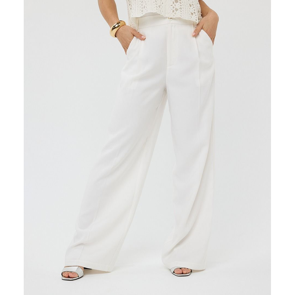 Trousers WB pleat Wit 1 Trousers WB pleat Wit 1