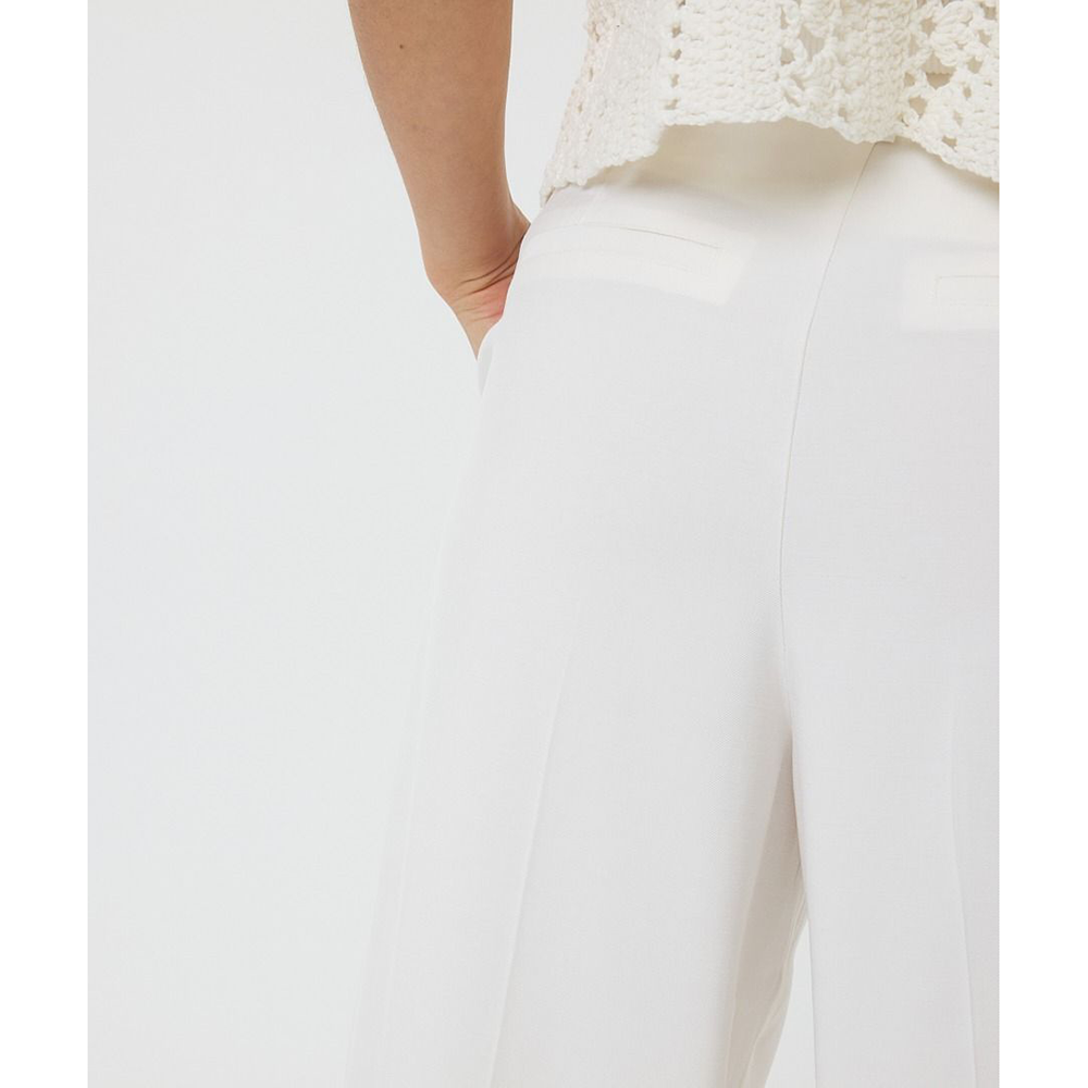 Trousers WB pleat Wit 1 Trousers WB pleat Wit 1