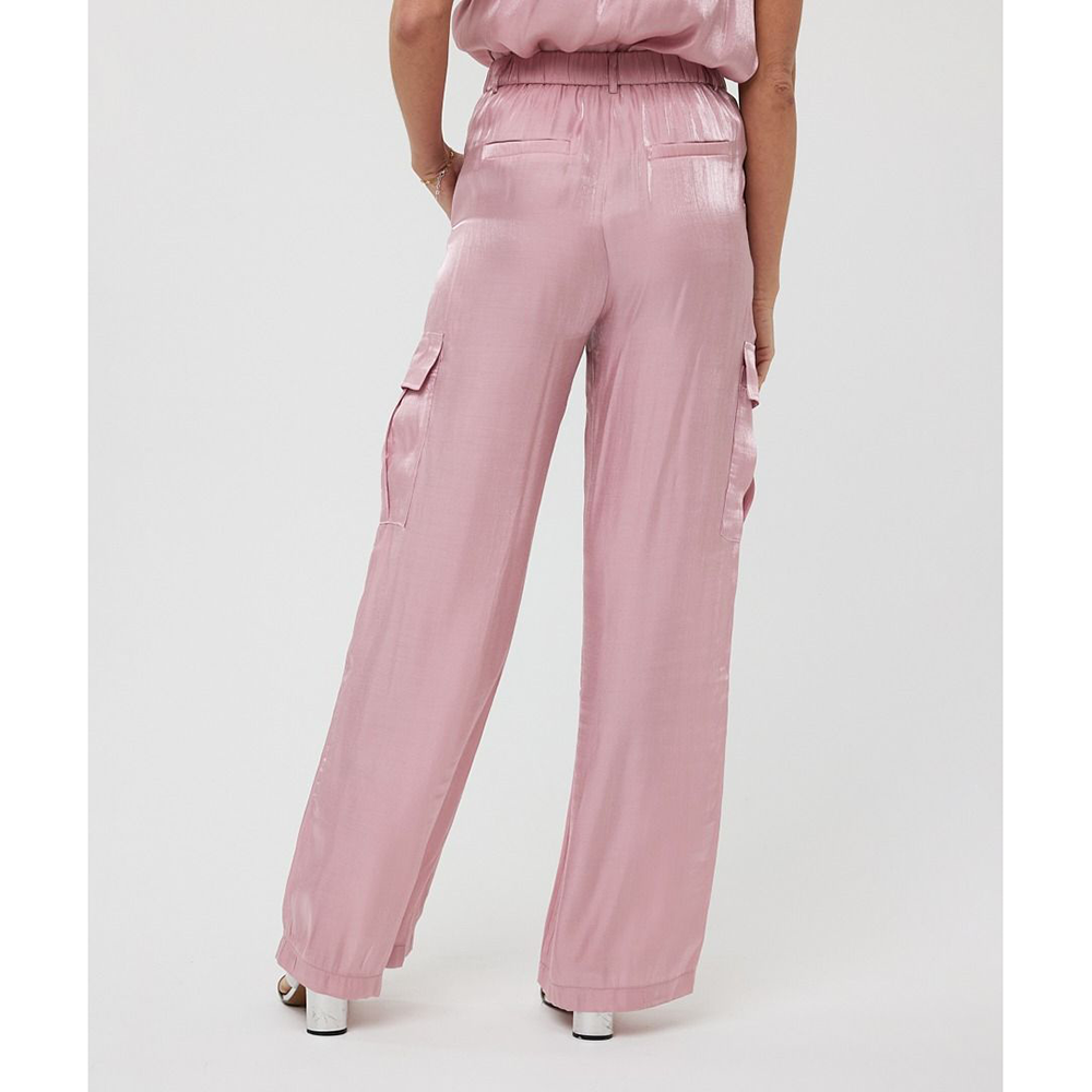 Trousers cargo silky touch Roze Trousers cargo silky touch Roze