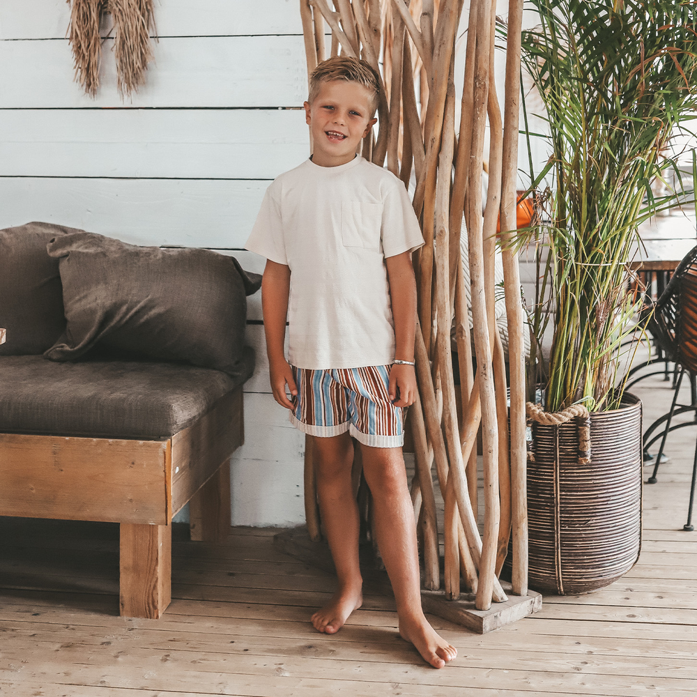 Grain Oversized Tee Pocket Ecru Grain Oversized Tee Pocket Ecru