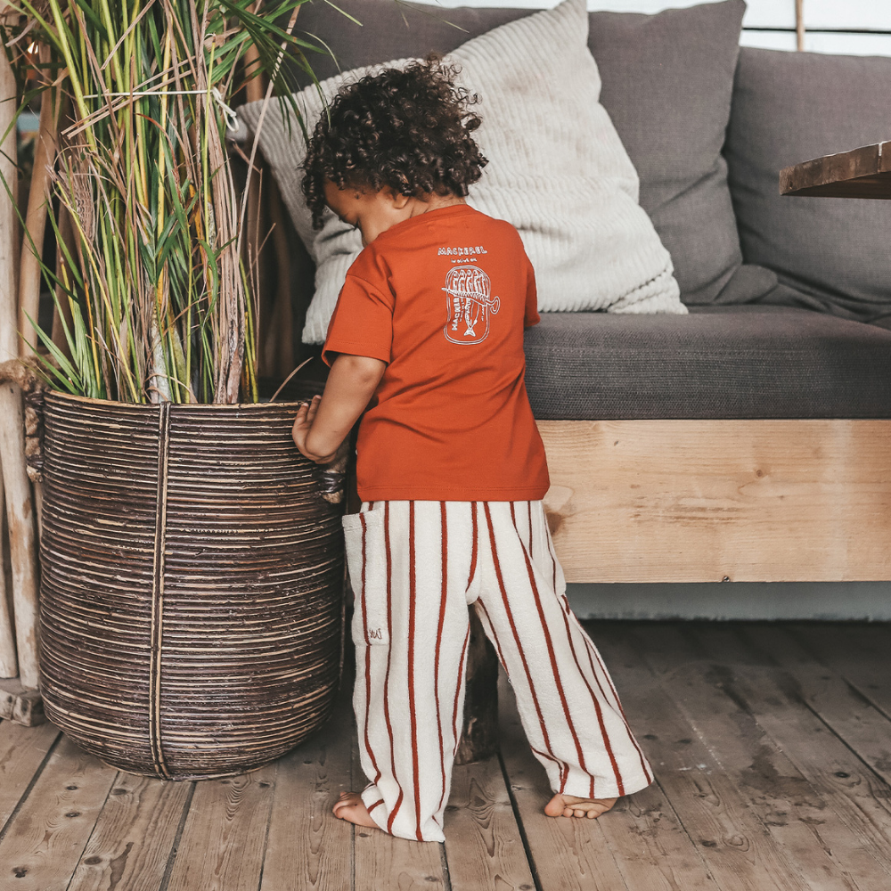 Mackarel Relaxed Tee Rood Mackarel Relaxed Tee Rood