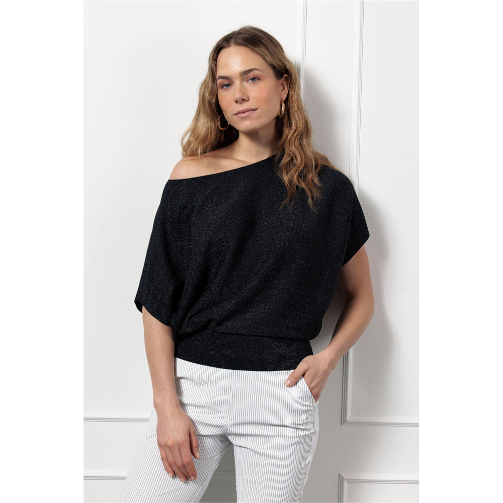 Lenti lurex pullover Donker Blauw Lenti lurex pullover Donker Blauw