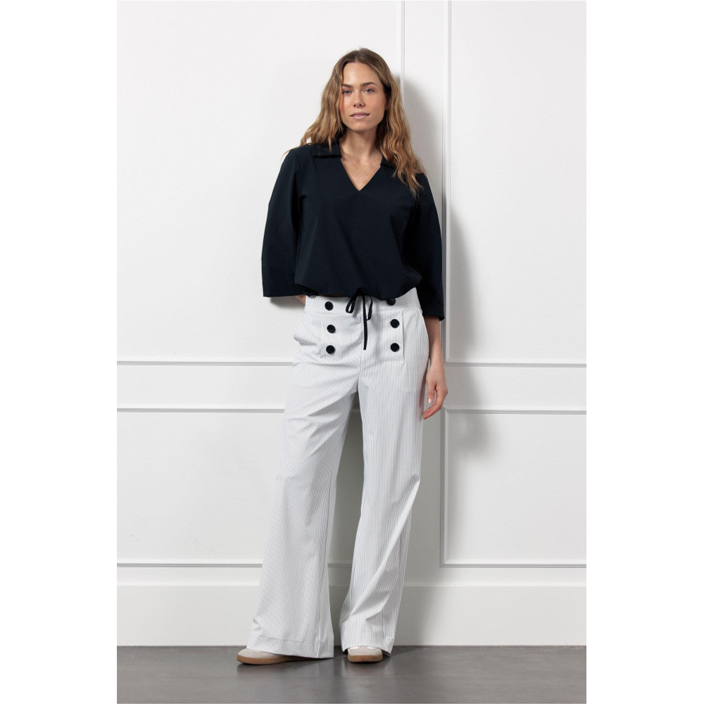 Lexie sailor bnd pinstripe trousers Off White Lexie sailor bnd pinstripe trousers Off White