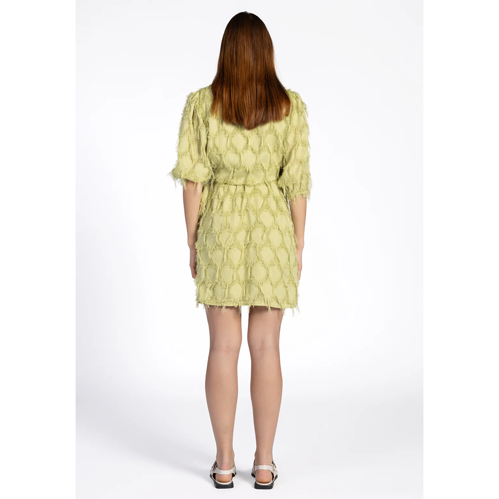 FLORICA FRINGE PES 482 DRESS Groen FLORICA FRINGE PES 482 DRESS Groen