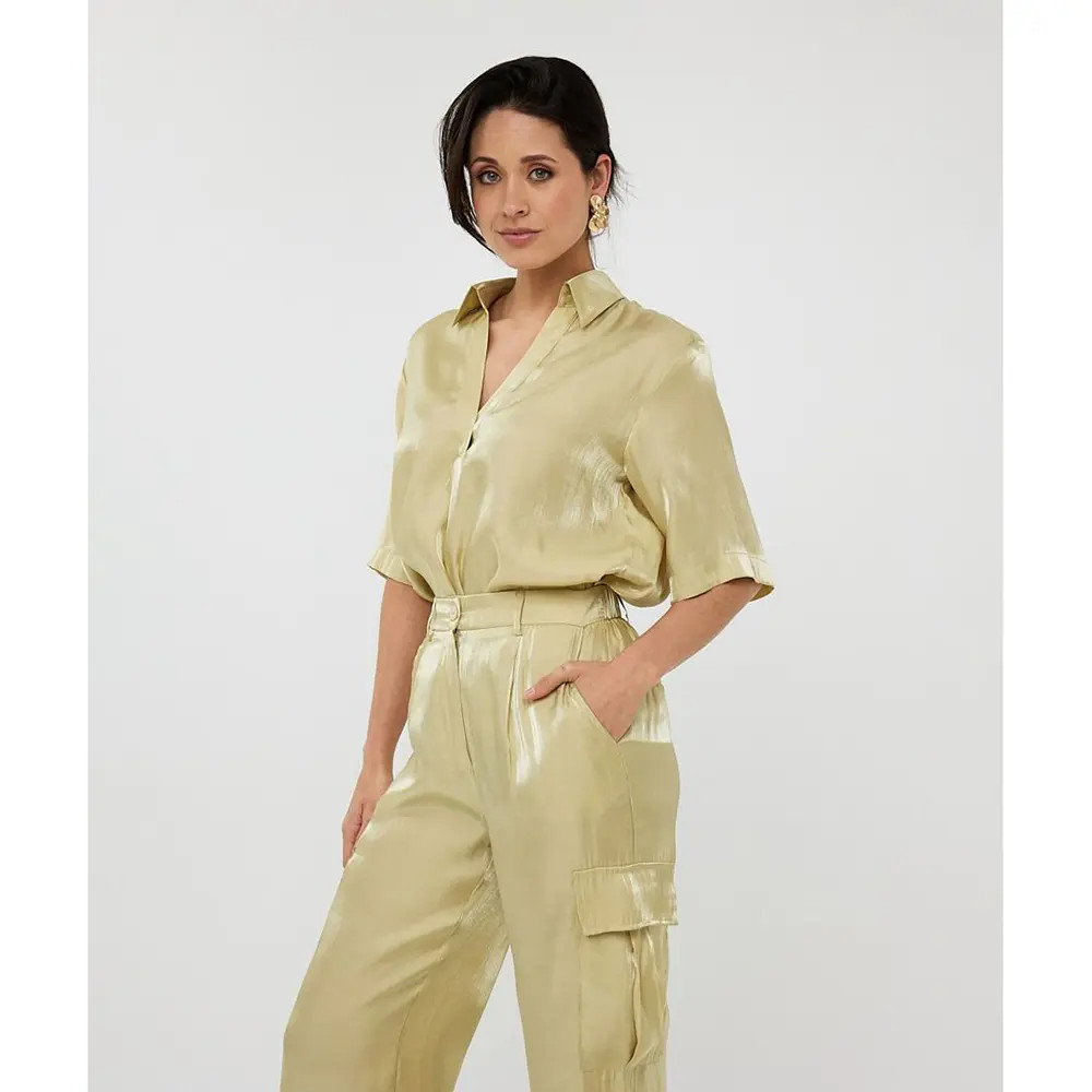 Trousers cargo silky touch Groen Trousers cargo silky touch Groen