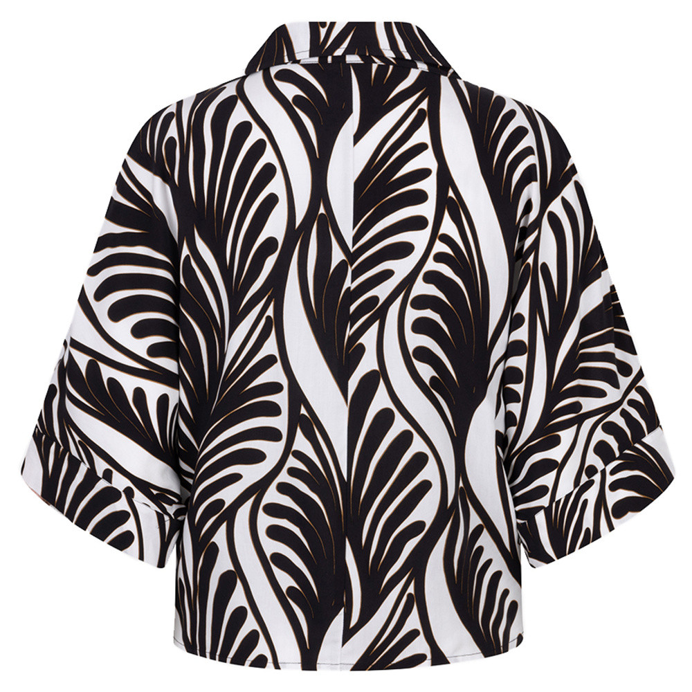 Blouse knot Summer vibes Zwart 1 Blouse knot Summer vibes Zwart 1