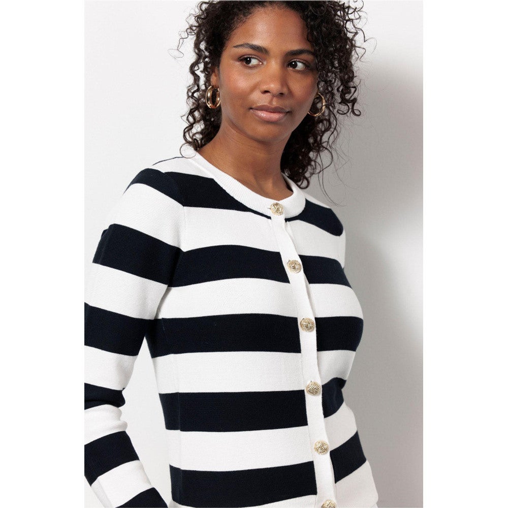 Cassie stripe cardigan Off White Cassie stripe cardigan Off White