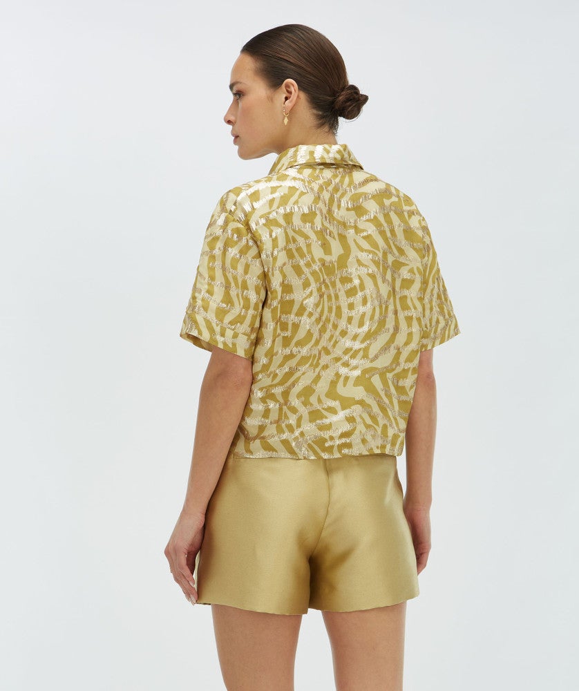 ZIYA Cropped Blouse Goud ZIYA Cropped Blouse Goud