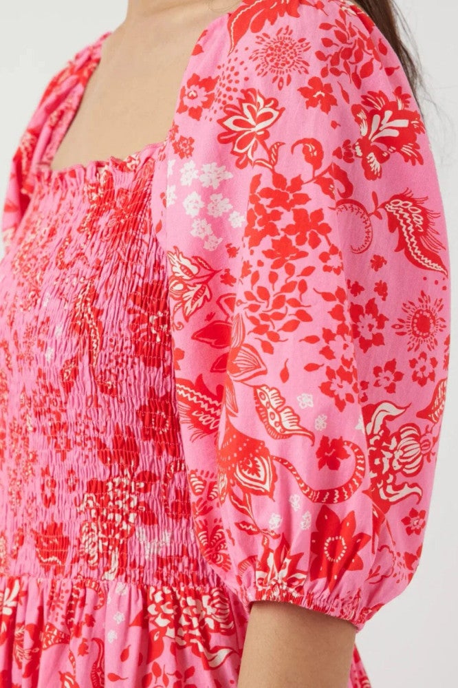 YASPARISA 2/4 ANKLE DRESS S. Roze YASPARISA 2/4 ANKLE DRESS S. Roze