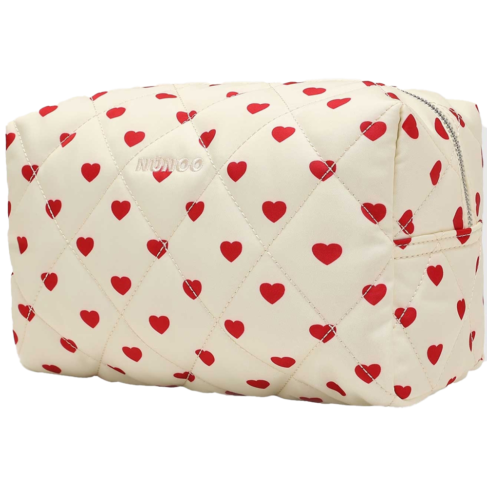 Lucky recycled nylon hearts Off White Lucky recycled nylon hearts Off White