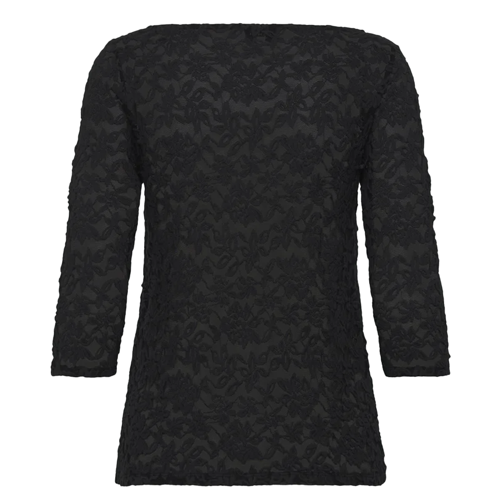 5751 RWDelicia SL Regular Top Zwart 1 5751 RWDelicia SL Regular Top Zwart 1