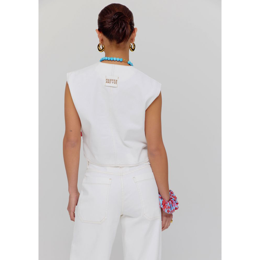 GILLY-GILET Off White GILLY-GILET Off White