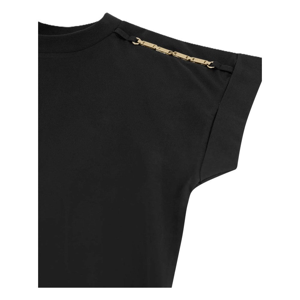 Epaulette T-Shirt Zwart 1 Epaulette T-Shirt Zwart 1